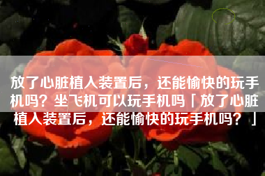 放了心脏植入装置后，还能愉快的玩手机吗？坐飞机可以玩手机吗「放了心脏植入装置后，还能愉快的玩手机吗？」