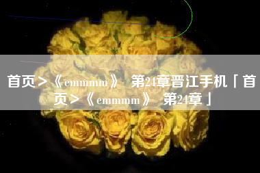 首页＞《emmmm》  第24章晋江手机「首页＞《emmmm》  第24章」