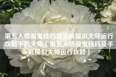 第五人格遛鬼技巧及手机模拟大师运行攻略手机大师「第五人格遛鬼技巧及手机模拟大师运行攻略」