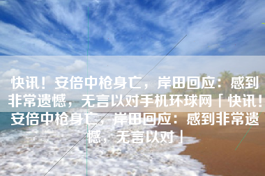 快讯！安倍中枪身亡，岸田回应：感到非常遗憾，无言以对手机环球网「快讯！安倍中枪身亡，岸田回应：感到非常遗憾，无言以对」