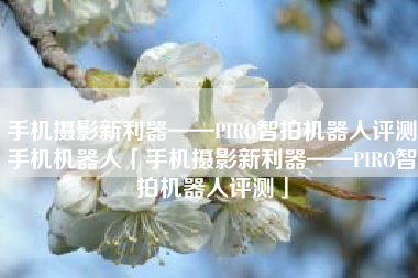 手机摄影新利器——PIRO智拍机器人评测手机机器人「手机摄影新利器——PIRO智拍机器人评测」