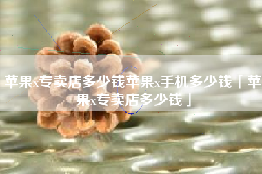 苹果x专卖店多少钱苹果x手机多少钱「苹果x专卖店多少钱」