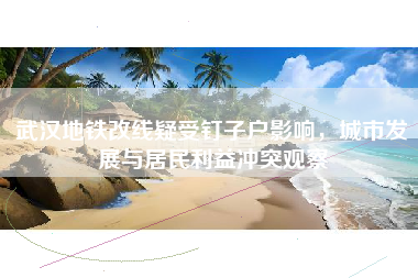 武汉地铁改线疑受钉子户影响，城市发展与居民利益冲突观察
