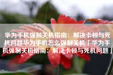 华为手机强制关机指南：解决卡顿与死机问题华为手机怎么强制关机「华为手机强制关机指南：解决卡顿与死机问题」