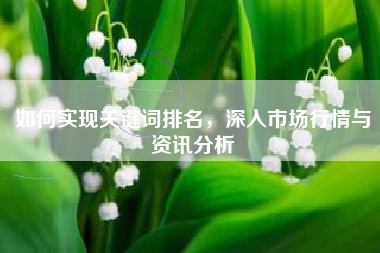 如何实现关键词排名，深入市场行情与资讯分析