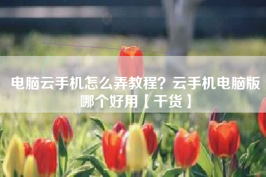 电脑云手机怎么弄教程？云手机电脑版哪个好用【干货】