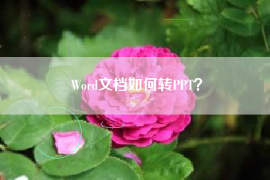 Word文档如何转PPT？
