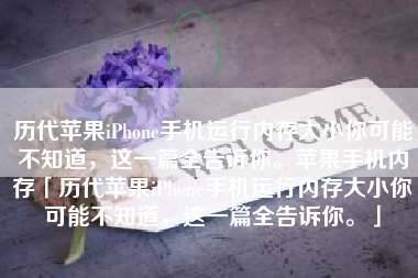 历代苹果iPhone手机运行内存大小你可能不知道，这一篇全告诉你。苹果手机内存「历代苹果iPhone手机运行内存大小你可能不知道，这一篇全告诉你。」