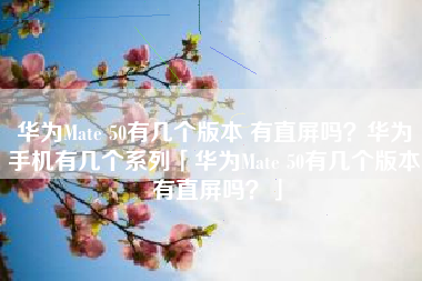 华为Mate 50有几个版本 有直屏吗？华为手机有几个系列「华为Mate 50有几个版本 有直屏吗？」