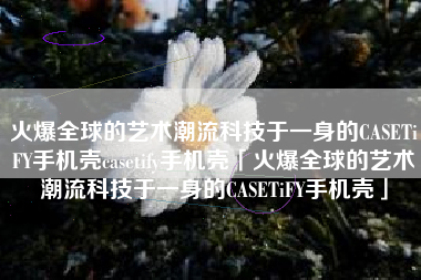 火爆全球的艺术潮流科技于一身的CASETiFY手机壳casetify手机壳「火爆全球的艺术潮流科技于一身的CASETiFY手机壳」