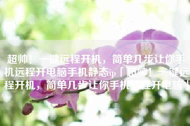 超帅!一键远程开机,简单几步让你手机远程开电脑手机静态ip「超帅!一键远程开机,简单几步让你手机远程开电脑」 超帅!一键远程开机,简单几步让你手机远程开电脑手机静态ip「超帅!一键远程开机,简单几步让你手机远程开电脑」