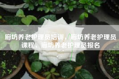 廊坊养老护理员培训，廊坊养老护理员课程，廊坊养老护理员报名