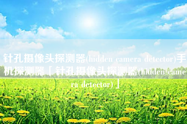针孔摄像头探测器(hidden camera detector)手机探测器「针孔摄像头探测器(hidden camera detector)」 针孔摄像头探测器(hidden camera detector)手机探测器「针孔摄像头探测器(hidden camera detector)」