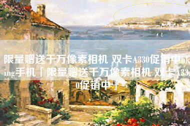 限量赠送千万像素相机 双卡A330促销中uking手机「限量赠送千万像素相机 双卡A330促销中」
