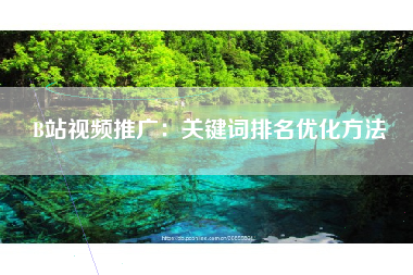 B站视频推广:关键词排名优化方法 B站视频推广:关键词排名优化方法