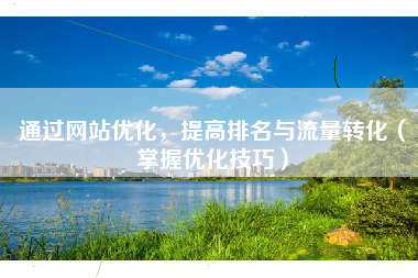 通过网站优化，提高排名与流量转化（掌握优化技巧）